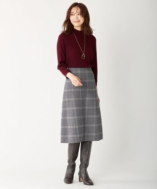 J.PRESS LADIES 【洗える】KNIT BASIC ニット ワイン系