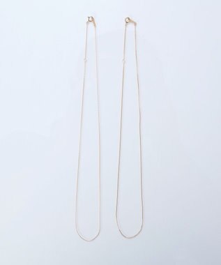 Phoebe 【K10】シャインリンクグルメッタチェーンネックレス/全長:37cm+3cm ゴールド