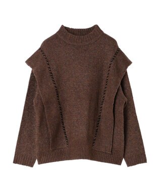 CRAFT STANDARD BOUTIQUE ハンドステッチニットプルオーバー Brown