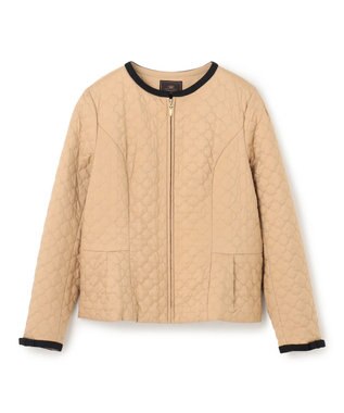 TOCCA 【消臭・洗える】CLOVER CARPET キルト中綿ショートコート ベージュ系