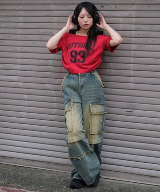 WEGO ドッキングドロストショートT レッド