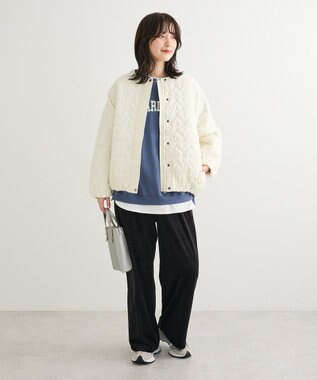 Green Parks 裏起毛ルーズサイズロゴプルオーバー Navy