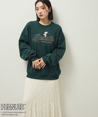Green Parks ■PEANUTS ベースボールスウェット Green