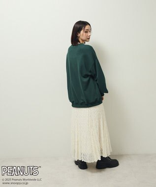 Green Parks ■PEANUTS ベースボールスウェット Green