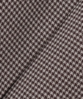 自由区 【セットアップ対応・洗える】ハイツイストビエラプリーツ スカート ブラウン系チェック