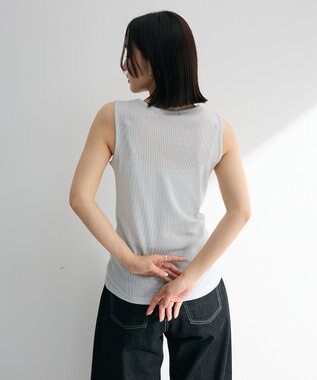 Green Parks ・Ｐｅｔｉｔ　Ｆｌｅｕｒ　ラメリブタンクトップ Black