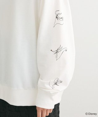 Green Parks ナイトメア／袖プリントミニ裏毛プルオーバー White