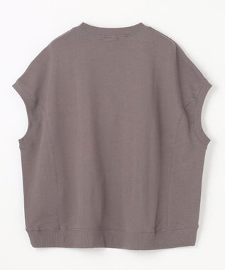 ANY 【洗濯機可】裏毛スウェットベスト モカ