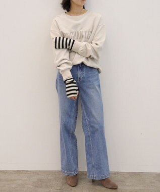 23区 ピュアカシミヤ アーム ウォーマー ホワイト系1