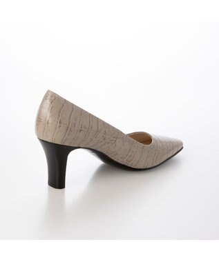 Riz raffinee <Riz raffinee>スクエアトゥパンプス ライトグレーカタオシ