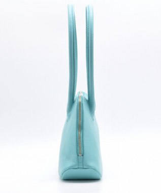 blancle シュリンクレザー 舟形ボストン ロビンエッグブルー