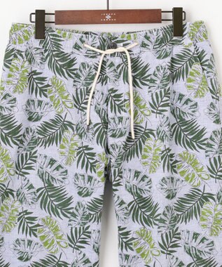 JOSEPH ABBOUD MOUNTAIN 【SPACE／UNISEX】リーフプリント イージーショートパンツ カーキ系5
