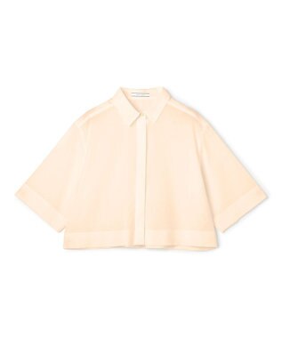 BEIGE， BAC / コットンシアー ショートレングスシャツ Peach