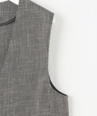 自由区 【洗える】ライトカラミミドル丈 ジレ モノトーン