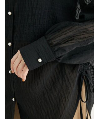 Green Parks ・ＥＬＥＮＣＡＲＥ　ＤＵＥ　ストライプシャツチュニック Black