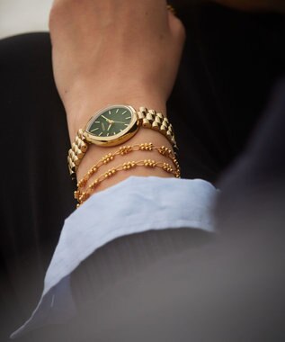 CITIZEN 【電池交換不要】ドロップ形状のジュエリーライクウオッチ EM1203-57X ウォームゴールド ウォームゴールド