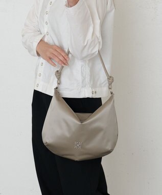 russet 【2025AW新作】クラウズナイロン ラウンド2WAYショルダーバッグ(CE-1621) Gray