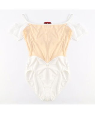 Chacott 【MADOKA SUGAI】オフショルダーレオタード オフホワイト