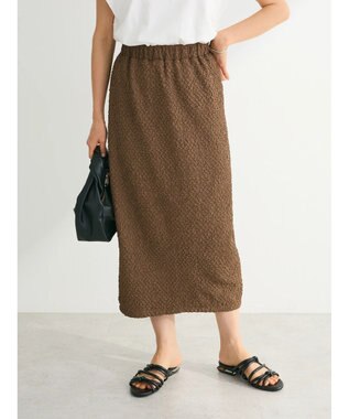 Green Parks BEST PRICE フクレジャガードIラインスカート Beige