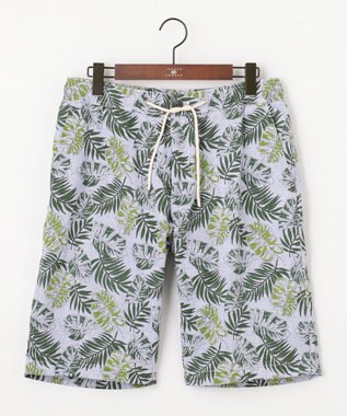 JOSEPH ABBOUD MOUNTAIN 【SPACE／UNISEX】リーフプリント イージーショートパンツ カーキ系5