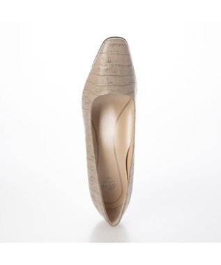 Riz raffinee <Riz raffinee>スクエアトゥパンプス ライトグレーカタオシ