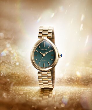 CITIZEN 【電池交換不要】ドロップ形状のジュエリーライクウオッチ EM1203-57X ウォームゴールド