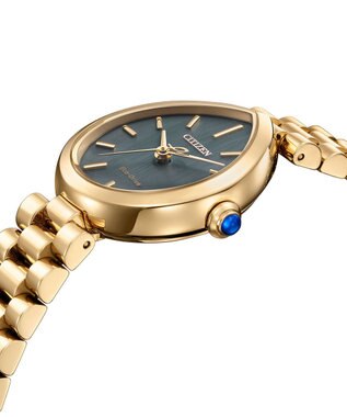 CITIZEN 【電池交換不要】ドロップ形状のジュエリーライクウオッチ EM1203-57X ウォームゴールド ウォームゴールド