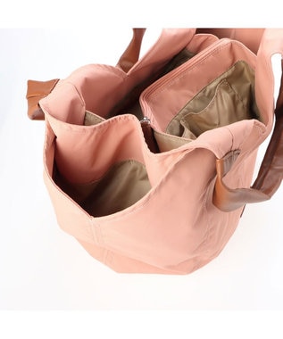 Y'SACCS リサイクルナイロン　ふんわりトート　Mサイズ コーラル