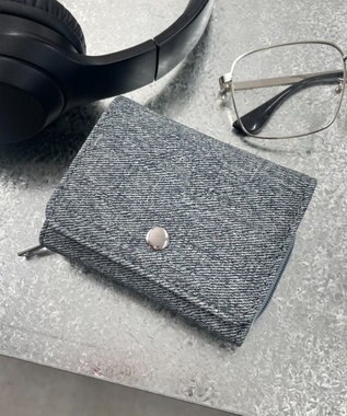 WEGO シンプルフラップミニウォレット ブルーその他