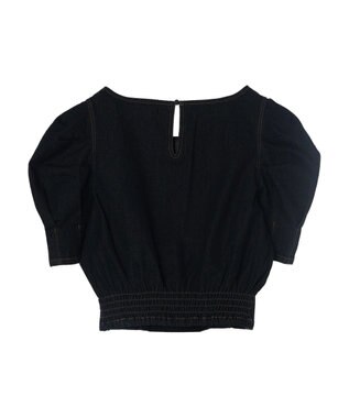 earth music&ecology パワショルスクエアネックプルオーバー Dark Indigo