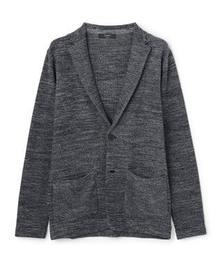 JOSEPH HOMME 【新素材】リンクスツイード　ニットジャケット ネイビー系