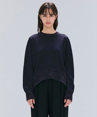 BEIGE， 【洗える】LA MONNAIE / モヘアMIXクルーネックニット