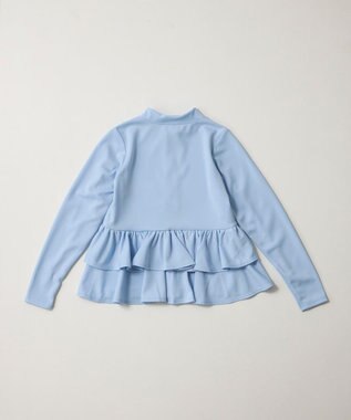 OP／FILA 【Ocean Pacific】フリル切り替えラッシュガード パーカー ブルー