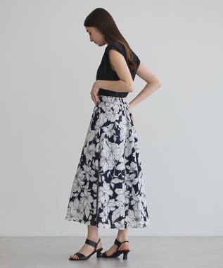 YECCA VECCA 【接触冷感】COOLバックピンタックブラウス Black