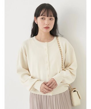 earth music&ecology ＵＶカット加工　ベーシックカーディガン Off White