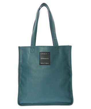 CRAFT STANDARD BOUTIQUE フェイクレザースクエアトート Blue Green