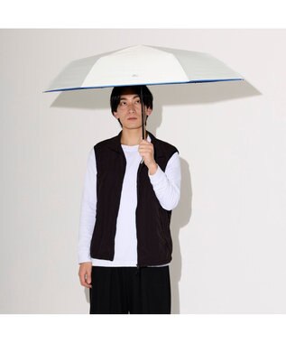 MOONBAT MIZUNO  (ミズノ) 無地 ロゴ 日傘 折りたたみ傘 パラソル 晴雨兼用 ユニセックス  軽量 一級遮光 遮熱効果 遮光率100% UV遮蔽100% ホワイト