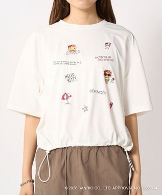 OP／FILA 【Ocean Pacific×ハローキティ】ラッシュTシャツ ホワイト