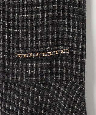 Feroux ツイードジャンパースカート ブラック系