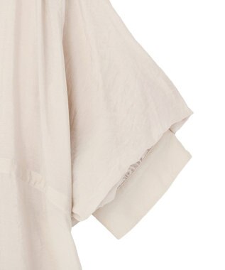 YECCA VECCA シアー2way袖バルーンチュニック Light Beige