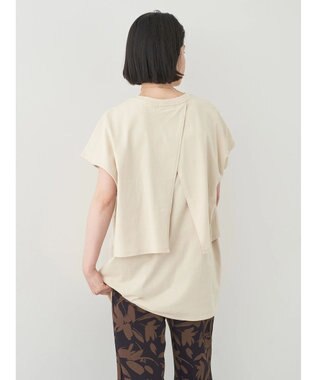 AMERICAN HOLIC レイヤードフレンチスリーブカットチュニック Ivory