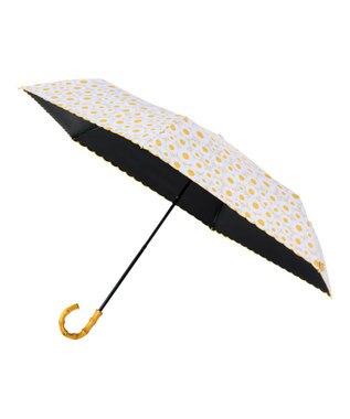 MOONBAT アデリアレトロ×estaa 晴雨兼用日傘 折りたたみ傘 花ざかり UV 一級遮光 ライトオレンジ