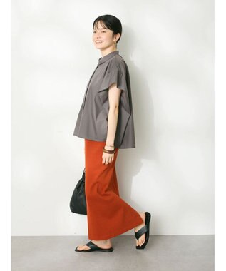 CRAFT STANDARD BOUTIQUE リブロングスカート Orange