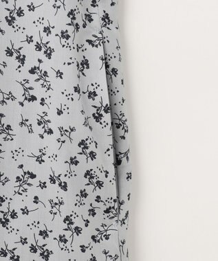 J.PRESS LADIES 【洗える】 スパンローンフラワー バンドカラー ワンピース サックスブルー系5