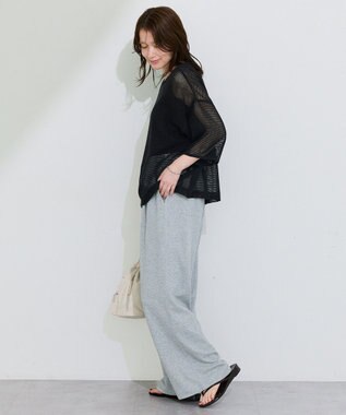 Green Parks 前後２ｗａｙコットンメッシュプルオーバー Black