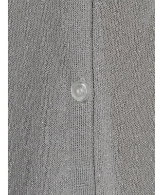 earth music&ecology ラメ入りニットカーディガン Light Gray