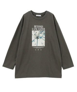 AMERICAN HOLIC BOTANICAL PHOTO ロングTシャツ/チュニック Charcoal Gray