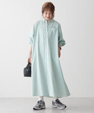 AMERICAN HOLIC シャツワンピース Green