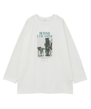 AMERICAN HOLIC BOTANICAL PHOTO ロングTシャツ/チュニック Off White