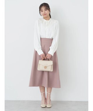 earth music&ecology すきな丈フレアスカート Pink